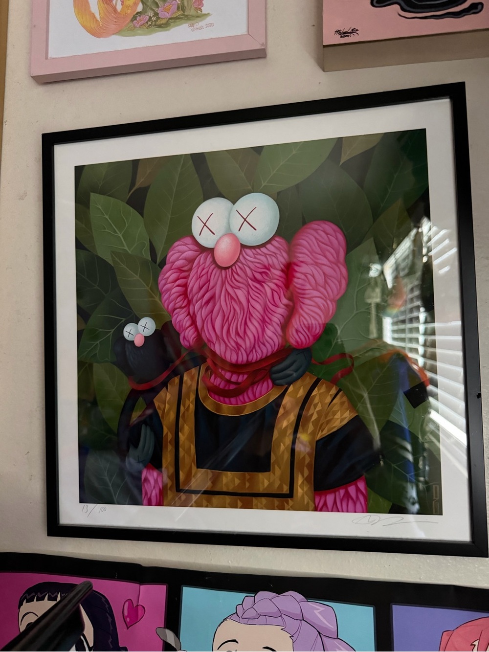 Pink Character Art Print - Designer Wall Art